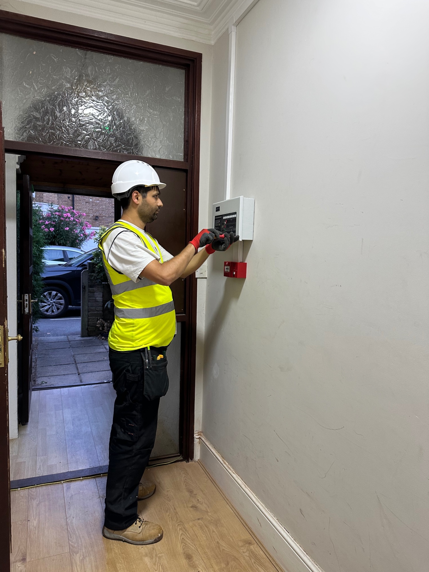 Grade A fire alarm system installation in an HMO property, North London
