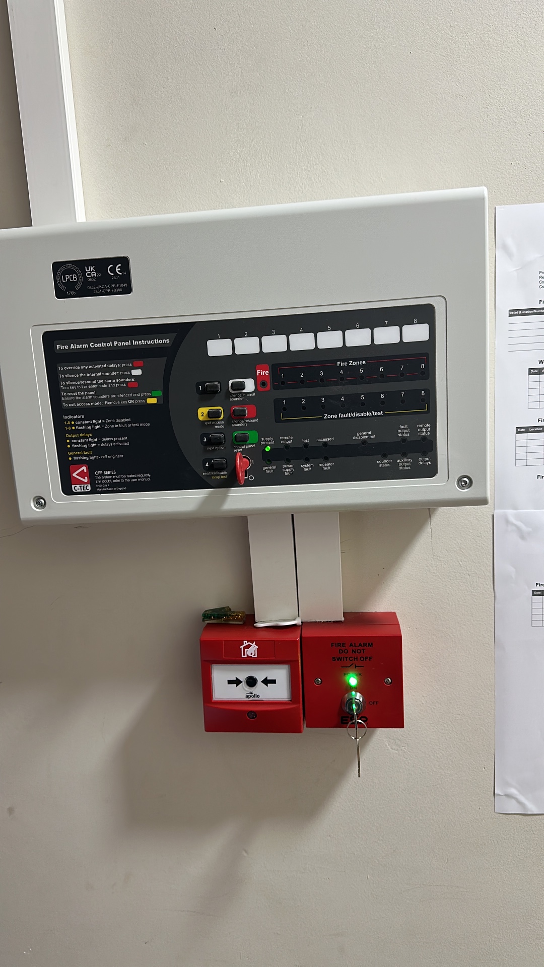 Grade A fire alarm system installation in an HMO property, North London — photo 2